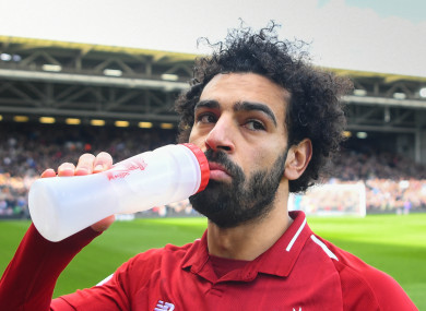 Liverpool forward Mohamed Salah.