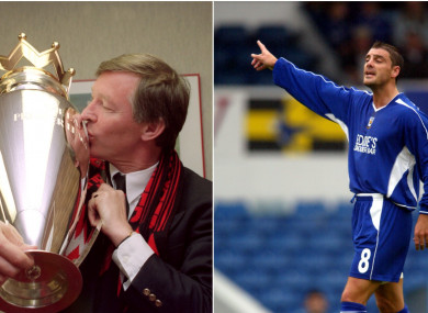 Alex Ferguson and Gary Twynham (right).