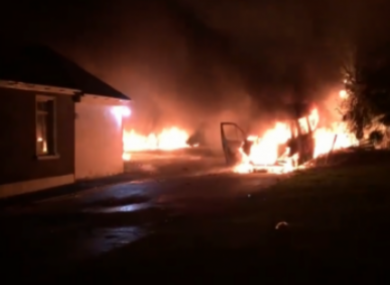 Screengrab of footage from the incident