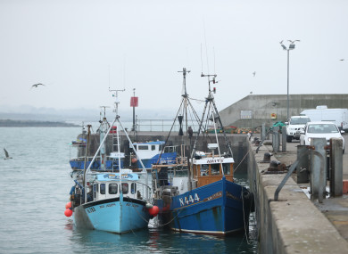 The Amity and the Boy Joseph in Dundalk Bay.