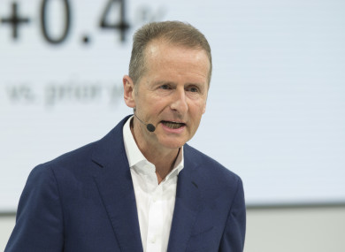 Herbert Diess CEO of Volkswagen.