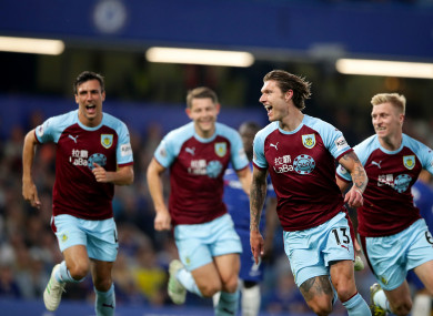 Jeff Hendrick celebrates scoring tonight's opening goal.