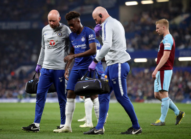 Callum Hudson-Odoi limped off last night.