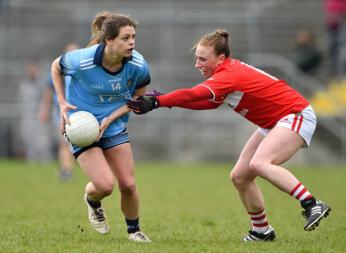 Dublin and Mourneabbey star Noelle Healy facing Ashling Hutchings.