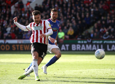 Scott Hogan: Ireland striker opened the scoring in the first half.