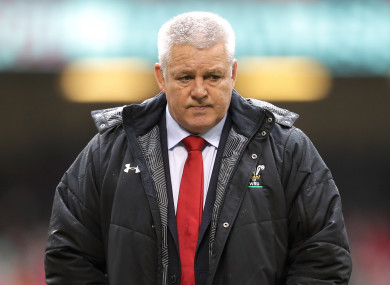Warren Gatland (file pic).