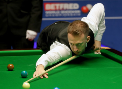 Judd Trump advanced to the World Championship semi-final this evening.