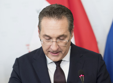 Austrian Vice Chancellor Heinz-Christian Strache.