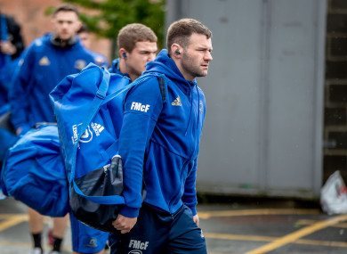 McFadden arrives at kingspan Stadium ahead of Saturday's loss to Ulster.