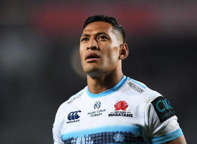Israel Folau: considering options.