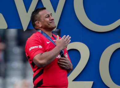 Vunipola was forced off during the first half of the win over Leinster.