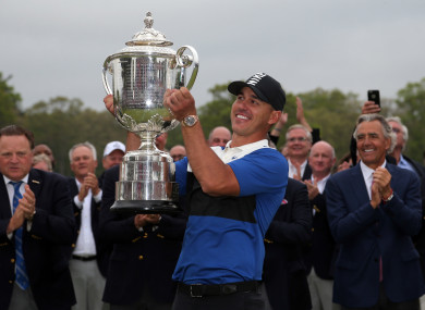 The Wanamaker Trophy remains in Koepka's possession.