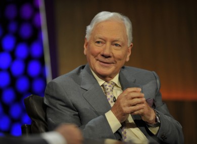 Gay Byrne during the Late Late 50th anniversary show.
