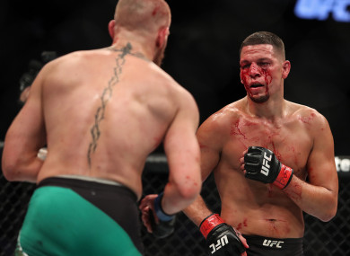 Nate Diaz lost to Conor McGregor via majority decision in their rematch in August 2016.