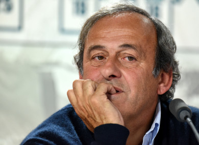 Platini: banned from football for four years for ethics violations.