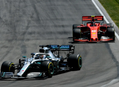 Lewis Hamilton at the Canadian Grand Prix.