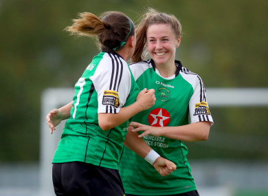 Eleanor Ryan-Doyle (right) scored the winner for Peamount.