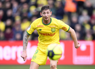 Sala pictured Stade de la Beaujoire, 13 January 2019.