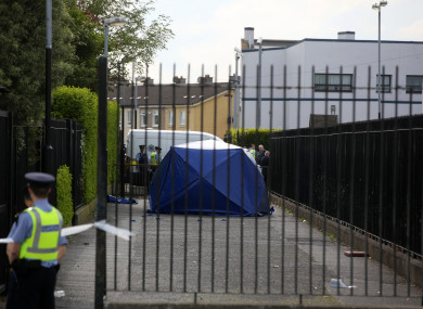 The scene of the shooting last month.