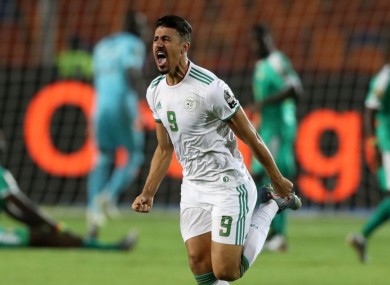 Algeria striker Baghdad Bounedjah.