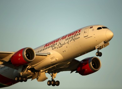 Drinking water and food were found in the landing gear compartment after the plane landed.