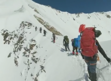 Last images of climbers recorded on a GoPro.