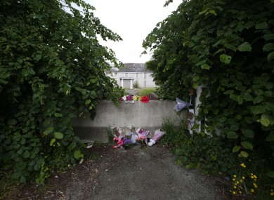 Flowers at the site where Ana was murdered after the trial concluded last month.