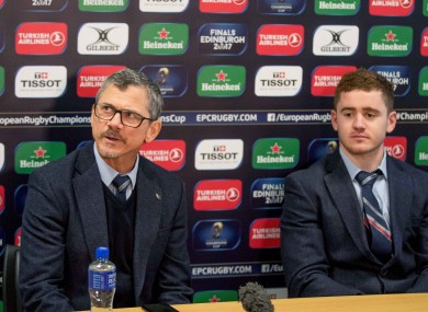 Les Kiss with Paddy Jackson.