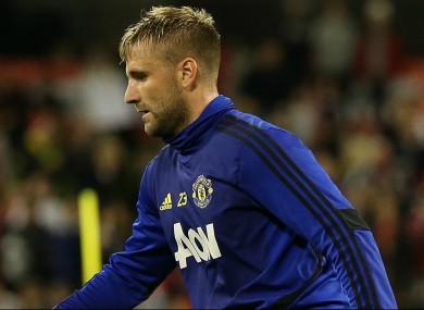 Manchester United's Luke Shaw.