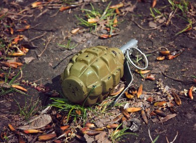 File photo of a 'Mills bomb' grenade.