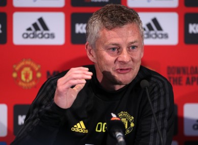 The United manager speaking to media in Perth.