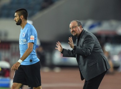 Benitez won his first game in charge of Dalian Yifang this week.