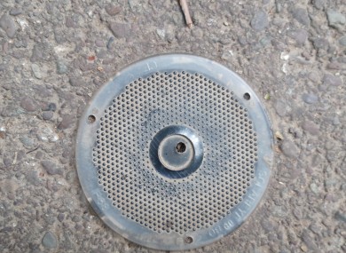 One of the solar powered lights drilled through in Co Cork.