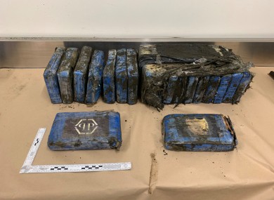 The cocaine packages