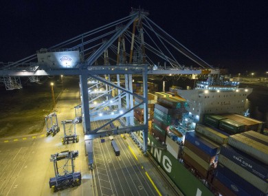 The Belgian port of Zeebrugge.