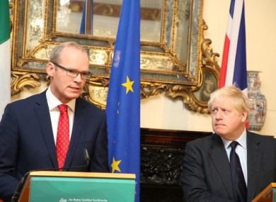 Simon Coveney reminded the UK of the commitments they made in 2017.