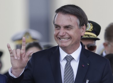 Jair Bolsonaro has been involved in a diplomatic spat with French President Emmanuel Macron.