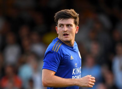 Maguire in pre-season action for Leicester last month.