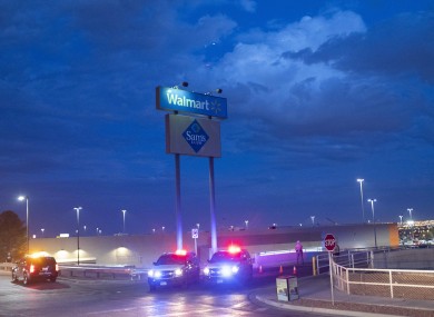 Police at the shooting in Texas.