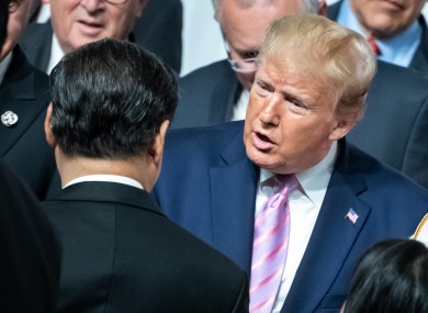 US President Donald Trump and Chinese President Xi Jinping at the G20 summit in Osaka, Japan in June.