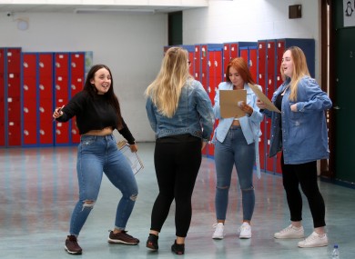 Leaving Cert students from 2018 in Pobalscoil Neasain, Baldoyle.