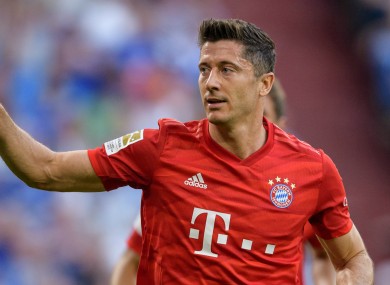 Bayern Munich striker Robert Lewandowski.