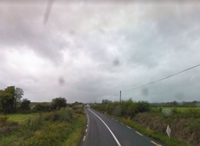 A stretch of the road where the collision happened.