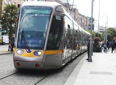 Much of the increase has been down to the introduction of Luas Cross City.