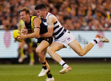 Mark O'Connor in action for Geelong against Richmond.