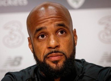 David McGoldrick speaks to the media ahead of Thursday's Euro 2020 qualifier with Switzerland.
