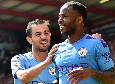 Bernardo Silva and Raheem Sterling.