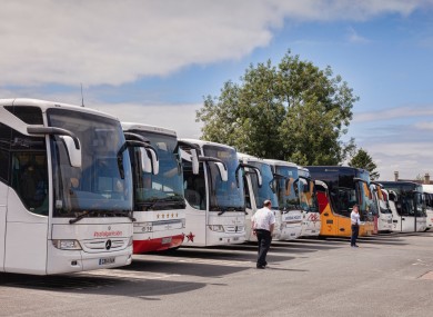 Stock image of coaches.