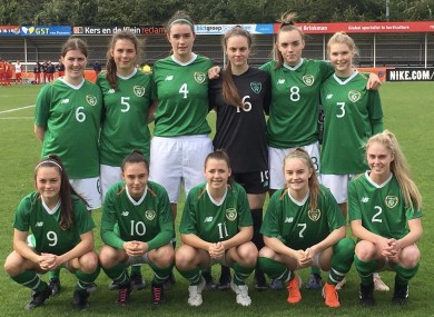 The Ireland U19 team.