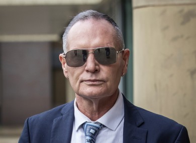 Paul Gascoigne arriving at Teesside Crown Court